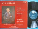 Argo Oval ZRG 554 Mozart Divertimenti Strings Marriner NM With Groove