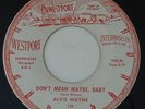 Rare Rockabilly ALVIS WAYNE Don't Mean Maybe Baby ((HEAR)) WESTPORT 45