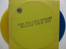 ROLLING STONES Winter Tour 1973 Yellow and Blue Colored Vinyl 2xLP TMOQ
