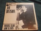 JOY DIVISION LIMITED EDITION 1 OF 150 SUPER RARE BOOTLEG RUSSELL CLUB BLUE VINYL