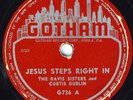 Hear Black Gospel 78 rpm THE DAVIS SISTERS Jesus Steps Right In GOTHAM 736