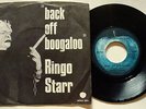 Ringo Starr Back Off Boogaloo 45 with picture sleeve BLUE APPLE LABEL Beatles