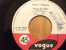 RARE JOHNNY HALLYDAY 1961 JUKE-BOX VOGUE 45-869 LAISSE LES FILLES
