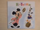 Vintage Walt Disney HI-THERE 33 rpm Record & Greeting Card NEW 60s