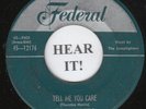 The Lamplighters DOO WOP 45 (Federal 12176) Tell Me You Care/I Used To Cry Mercy