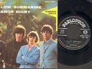 DISCO 45 GIRI THE BEATLES YELLOW SUBMARINE ELEANOR RIGBY BANDIERA GIALLA