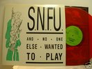 SNFU AND NO ONE ELSE WANTED TO PLAY RARE FAMILY GUN COVER RED VINYL