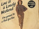 CYPRUS- Eurovision Songcontest 1982 ANNA VISSI-Love is a Lonely Weekend -Single