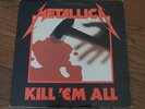 Metallica LP Kill 'Em All on Elektra 1983 No barcode w/Lyrics Trash Metal