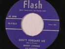 rare R&B Popcorn 45 BUDDY CYPRESS don't forsake me FLASH Hear