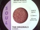 MOTOWN/NORTHERN THE ORIGINALS-SUSPICION-vocal/instrumental-pressing