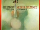 GRUMIAUX Telemann 12 Fantasies Violin Solo Philips Stereo LP NM