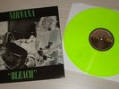 NIRVANA - BLEACH - RARE AUSTRALIAN GREEN VINYL LP ON WATERFRONT
