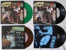 NOFX FUCK THE KIDS on GREEN PROPAGANDHI on ORANGE PMRC & KIDS on BLACK 4x7
