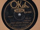 PRE WAR  COUNTRY  FIDDLIN' JOHN CARSON  OKEH 7004 E+ RARE   HEAR