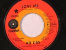 AD LIBS: Love Me / Know All About You 45 (dj) Soul