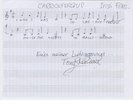Tony SHERIDAN (1940-2013) Eigenh. Notenzeilen. Beatles Autograph SELTEN