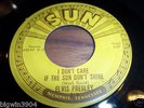 ELVIS PRESLEY- SUN 210 I DON'T CARE IF THE SUN DON'T SHINE/GOOD ROCKIN' TONIGHT