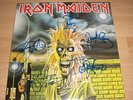 Iron Maiden - Iron MaidenLP  Sleeve signed by all the band