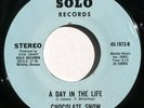 hear: CHOCOLATE SNOW on Solo rare M- funk 45 A Day in the Life