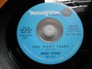 MILES STONE Too Many Tears / Pop The Whip 45 PROMO northern soul r&b mod popcorn