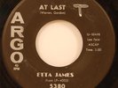 Etta James At Last / Make Love To You 45 '61 Northern Soul Argo 5380 vg original