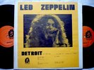 LED ZEPPELIN DETROIT JUST ABOUT BACK 2LP ORIG KING KONG no TMOQ