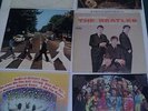 6 VINTAGE BEATLES RECORDS .. SGT. PEPPERS LONELY HEARTS, ABBEY ROAD, RUBBER SOUL