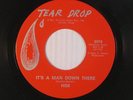 HIM (Texas garage rock) 45 IT'S A MAN DOWN THERE / 4 AM   TEAR DROP M-