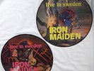 IRON MAIDEN LIVE IN SWEDEN DBL. LP.PICTURE DISC STOCKHOLM '83