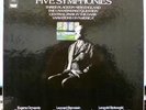 CHARLES IVES five symphonies LP 4 tracks/symphonies over 4 lps stereo housed in
