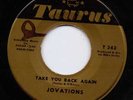 DOOWOP + POPCORN FLIP--JOVATIONS--TWO SIDER--HEAR BOTH--1962 TAURUS