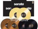 Serato Scratch Live Black Yellow & Brown 12-inch DJ Turntable Control Vinyl Pack