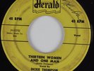 R&B Popcorn Blues 45 DICKIE THOMPSON Thirteen Women and One Man HERALD HEAR