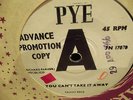 Tawny Reed - You can't take it away, Northern Soul Record 45 - UK Pye promo copy