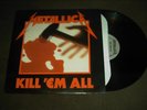 METALLICA-LP-KILL EM ALL-1st U.S PRESS 1983--MEGAFORCE#MRI-069-EXC/EXC- METAL LP