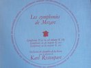 KARL RISTENPART / MOZART 3 symphonies / LES DISCOPHILES FRANCAIS