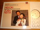 MIDORI MEHTA Bartok Violin Concertos LP SONY Digital 1990