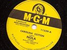 Carolina Cotton on 78 rpm MGM 11329:  Nola/Yodel, Yodel, Yodel