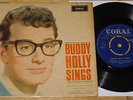 BUDDY HOLLY   SINGS   VERY RARE UK CORAL 4-TRACK 7
