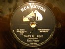 78 RPM-ELVIS PRESLEY-RCA 6380-THAT'S ALRIGHT-BLUE MOON OF KENTUCKY-1955