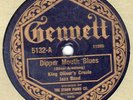 Gennett 5132 King Oliver Creole Jazz Band DIPPER MOUTH BLUES/Weather Bird 1923