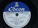 FOOTBALL 78 rpm RECORD Odeon RODOLFO BIAGI Racing Club ARGENTINA Soccer TANGO
