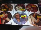 elvis presley  six 45s picture disc as new