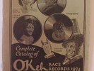 1924 OKEH RACE CATALOG - WC HANDY, CLARENCE WILLIAMS, MAMIE SMITH