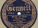 Gennett 5134 King Oliver Creole Jazz Band MANDY LEE BLUES 1923 VG+