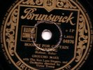 GROUCHO MARX  78RPM - HOORAY FOR CAPTAIN SPAULDING - OMAHA NEBRASKA EX+
