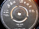 GLEN & LLLOYD - TOO LATE / LIVE AND LET OTHERS LIVE - SKA BEAT