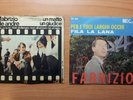 FABRIZIO DE ANDRE' - PER I TUOI LARGHI OCCHI + UN MATTO - n° 2 45 GIRI RARI