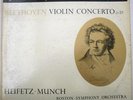 HEIFETZ/ MUNCH Beethoven Violin Concerto (In D) - LP   NM TAS 1S/1S stampers